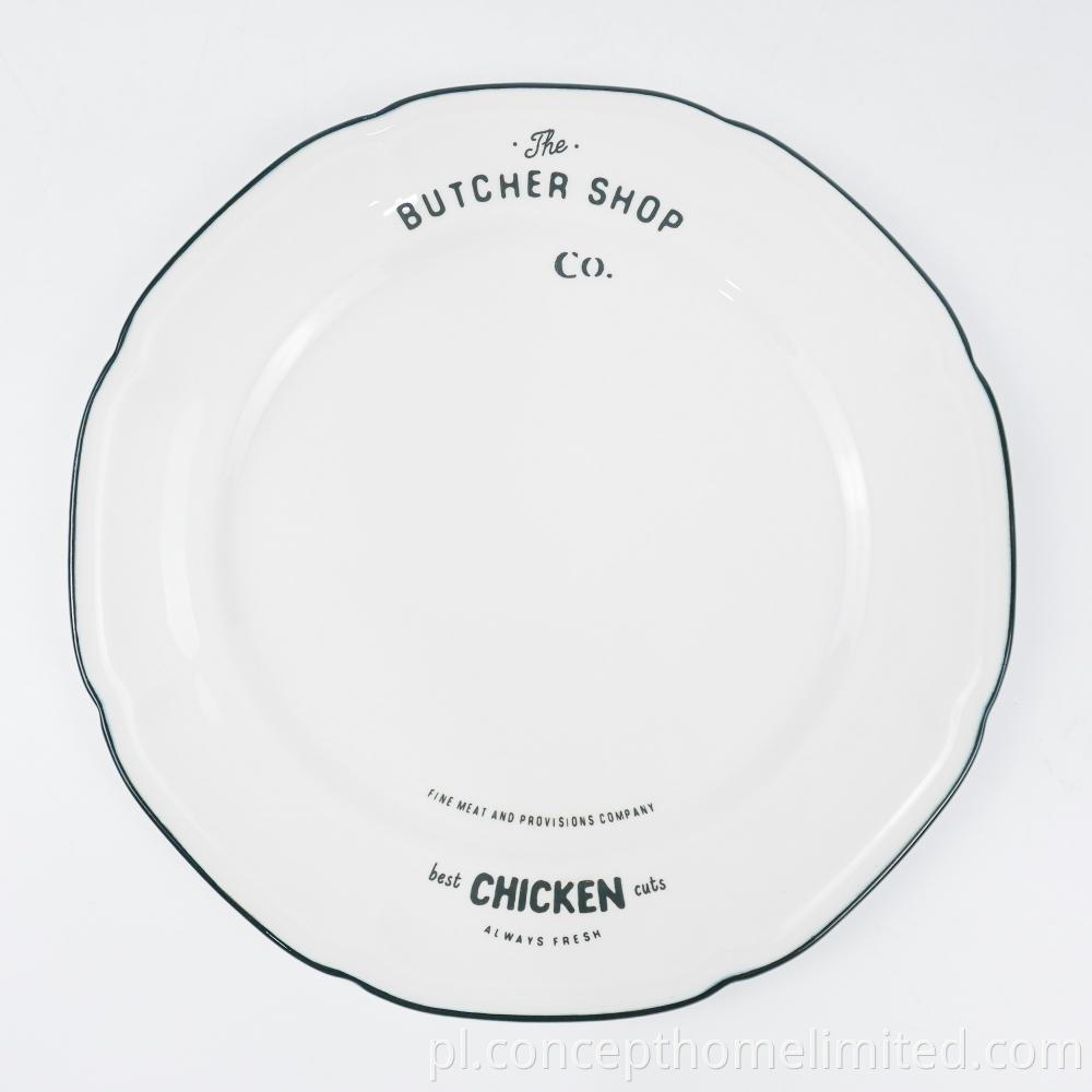 Embossed Porcelain Dinner Set With Decal Ch22067 01 2